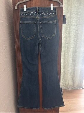 Hollister Women's High-Rise Flare Jeans in Dark Indigo
